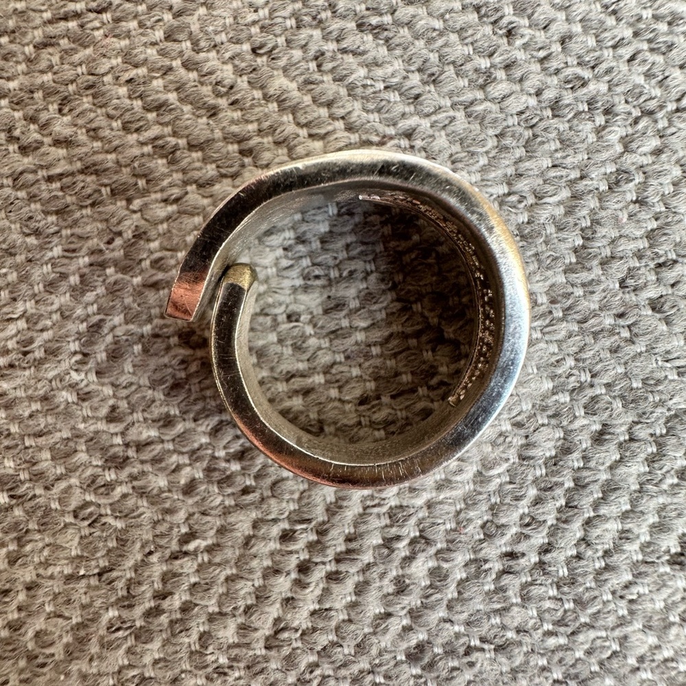 Silver Plated Spoon Ring - Picture 12 of 14